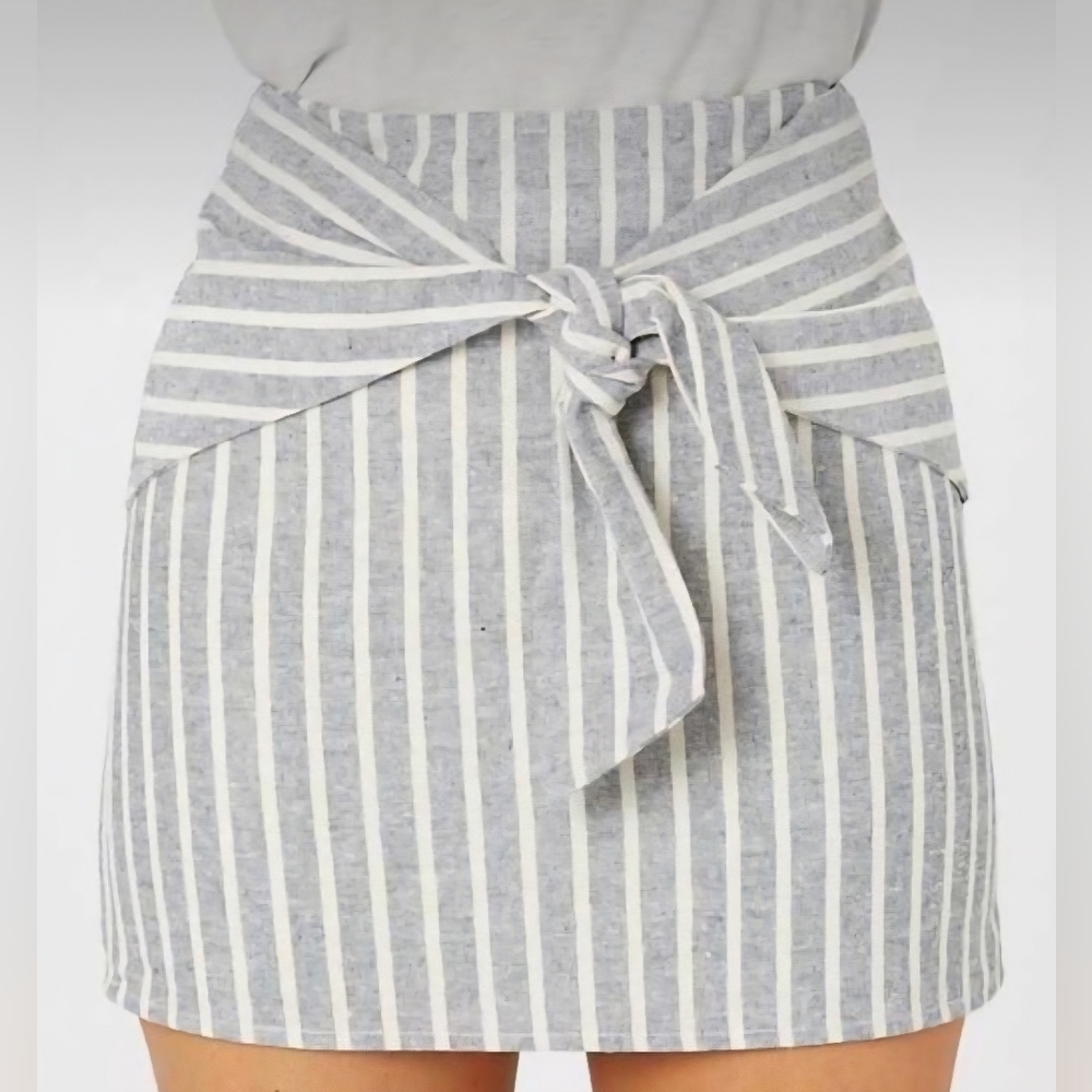 ALTAR'D STATE FRENCH MARKET LINEN BLEND MINI SKIRT